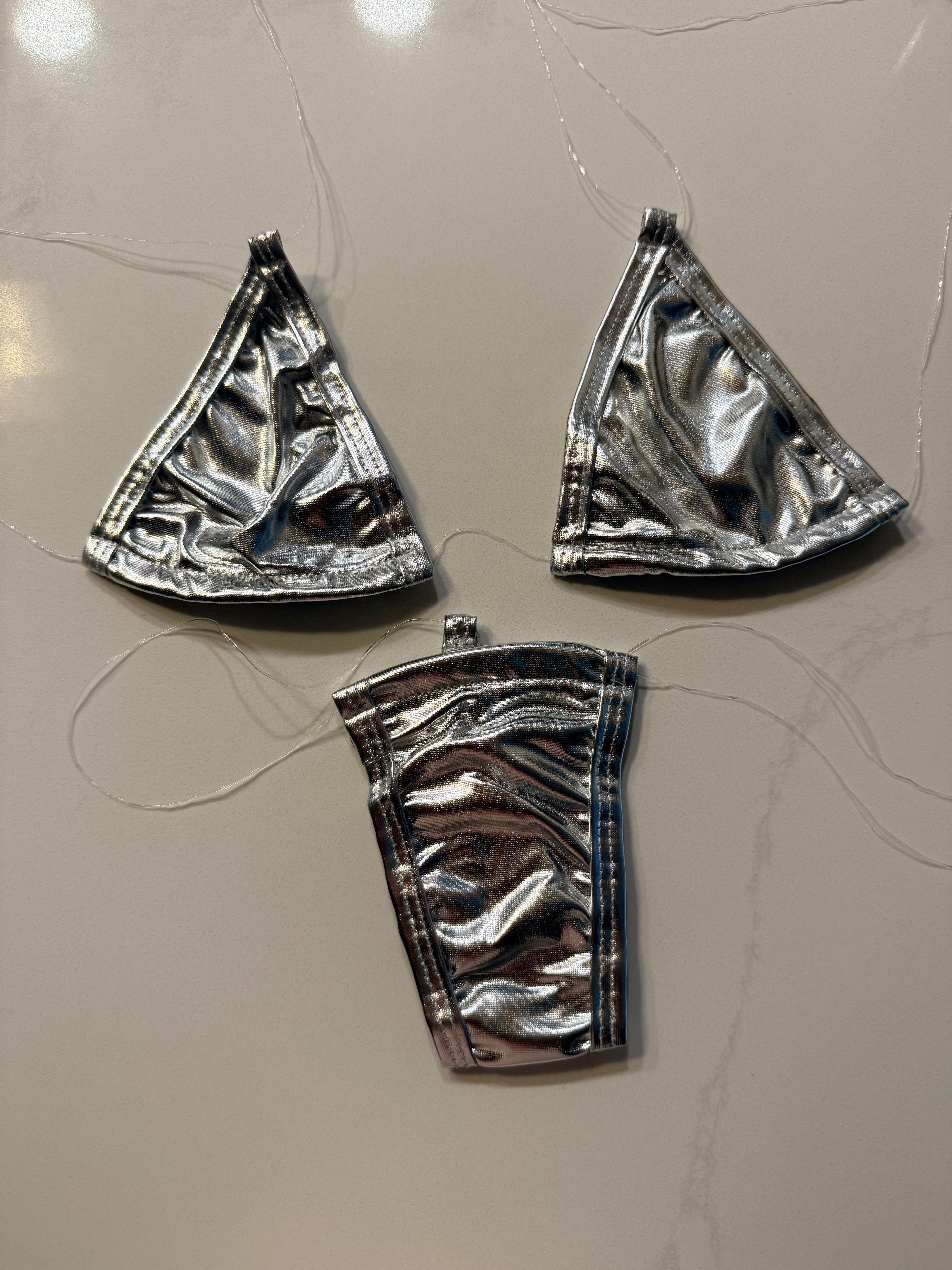 Silver Chrome Micro Bikini