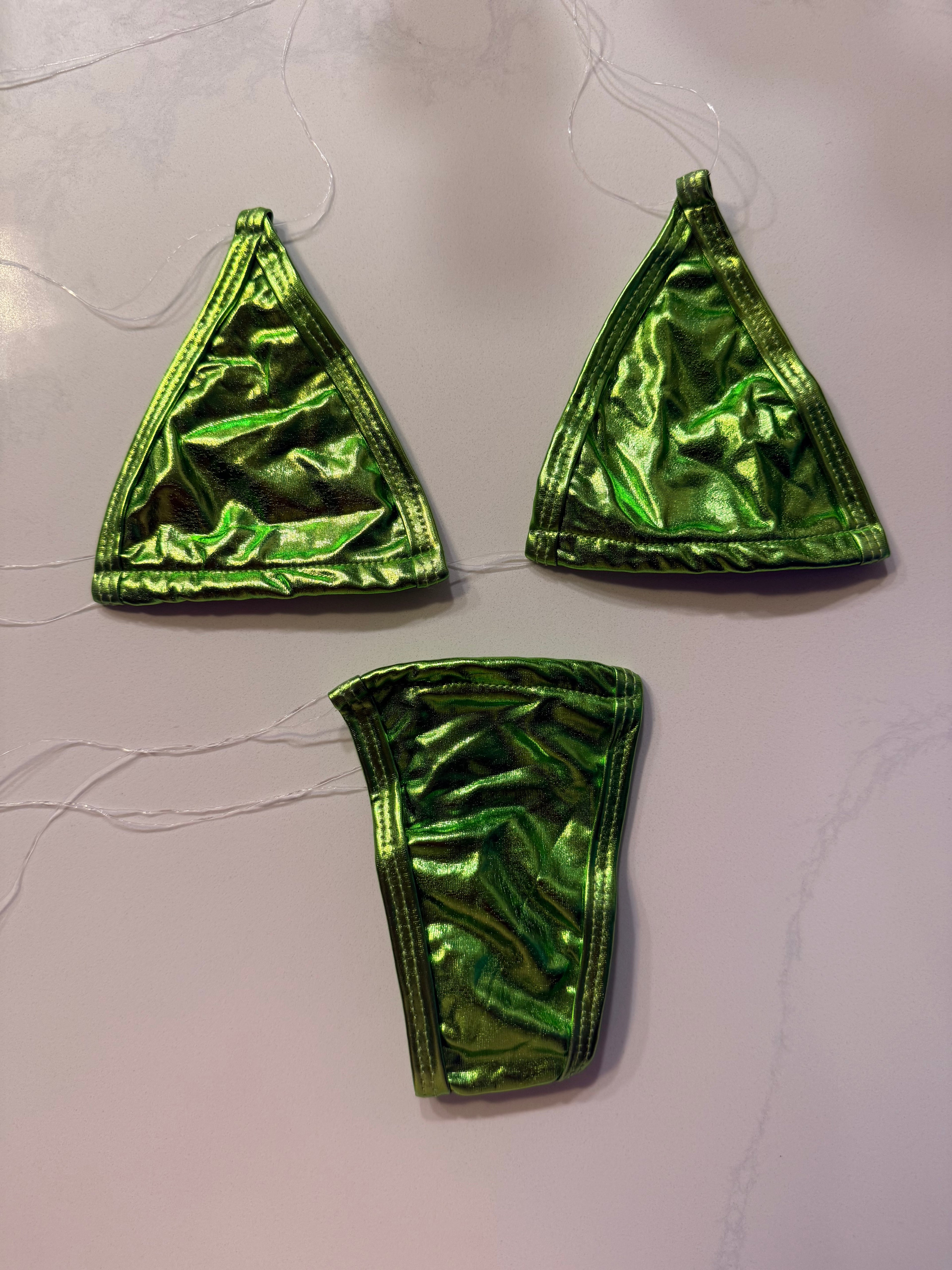 Green Chrome Micro Bikini
