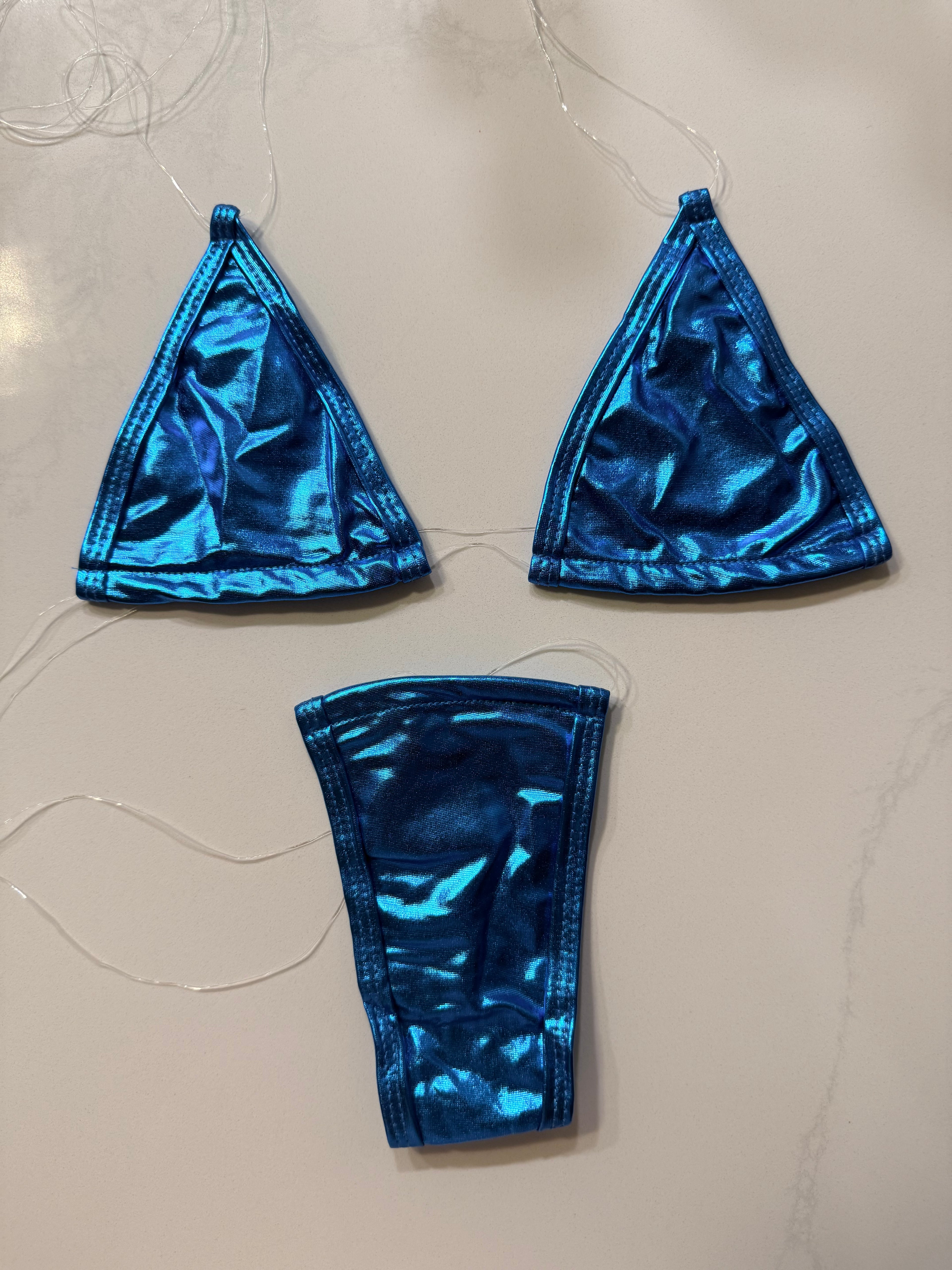 Blue Chrome Micro Bikini