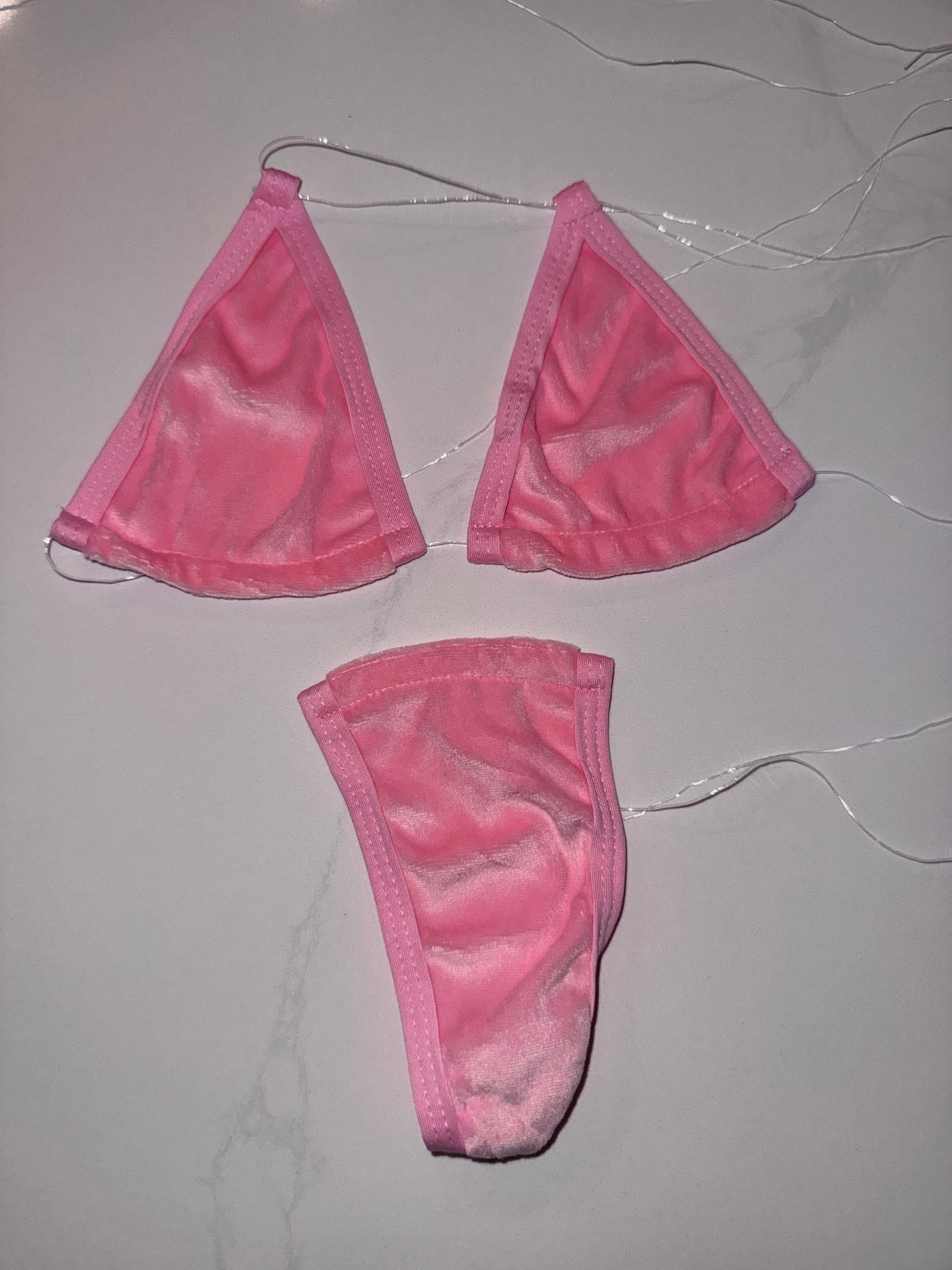 Pink Velvet Micro Bikini